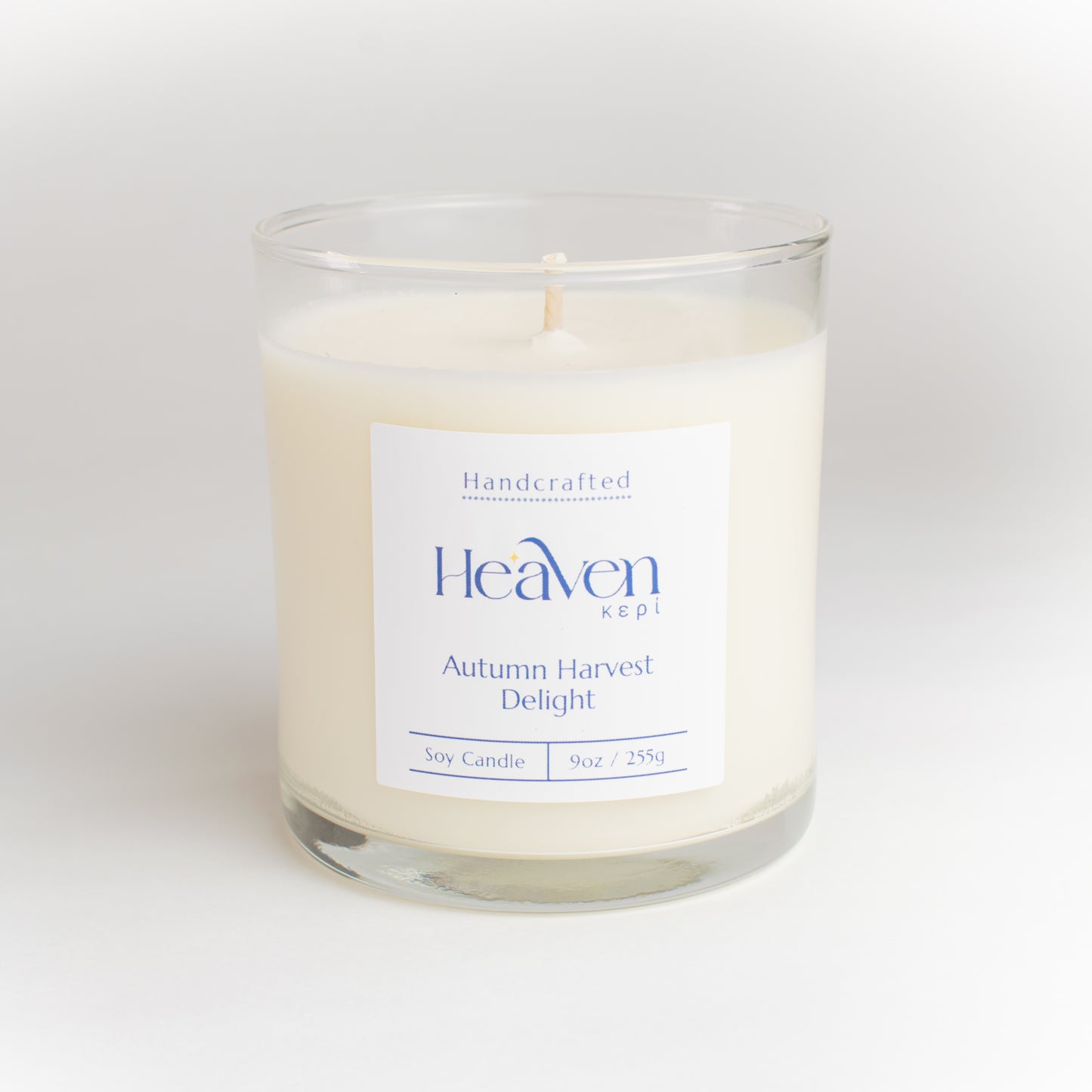 Hand-poured fall scented soy candle with cranberry, fig, cinnamon, and vanilla.