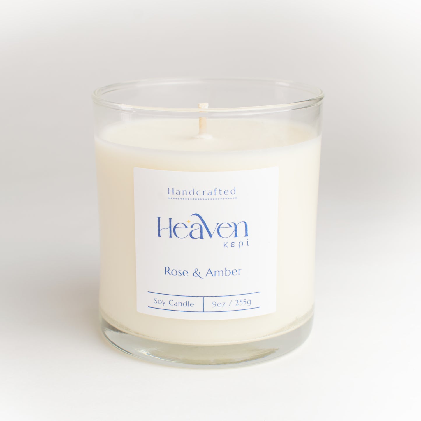 Romantic rose-scented candle for cozy bedroom atmosphere