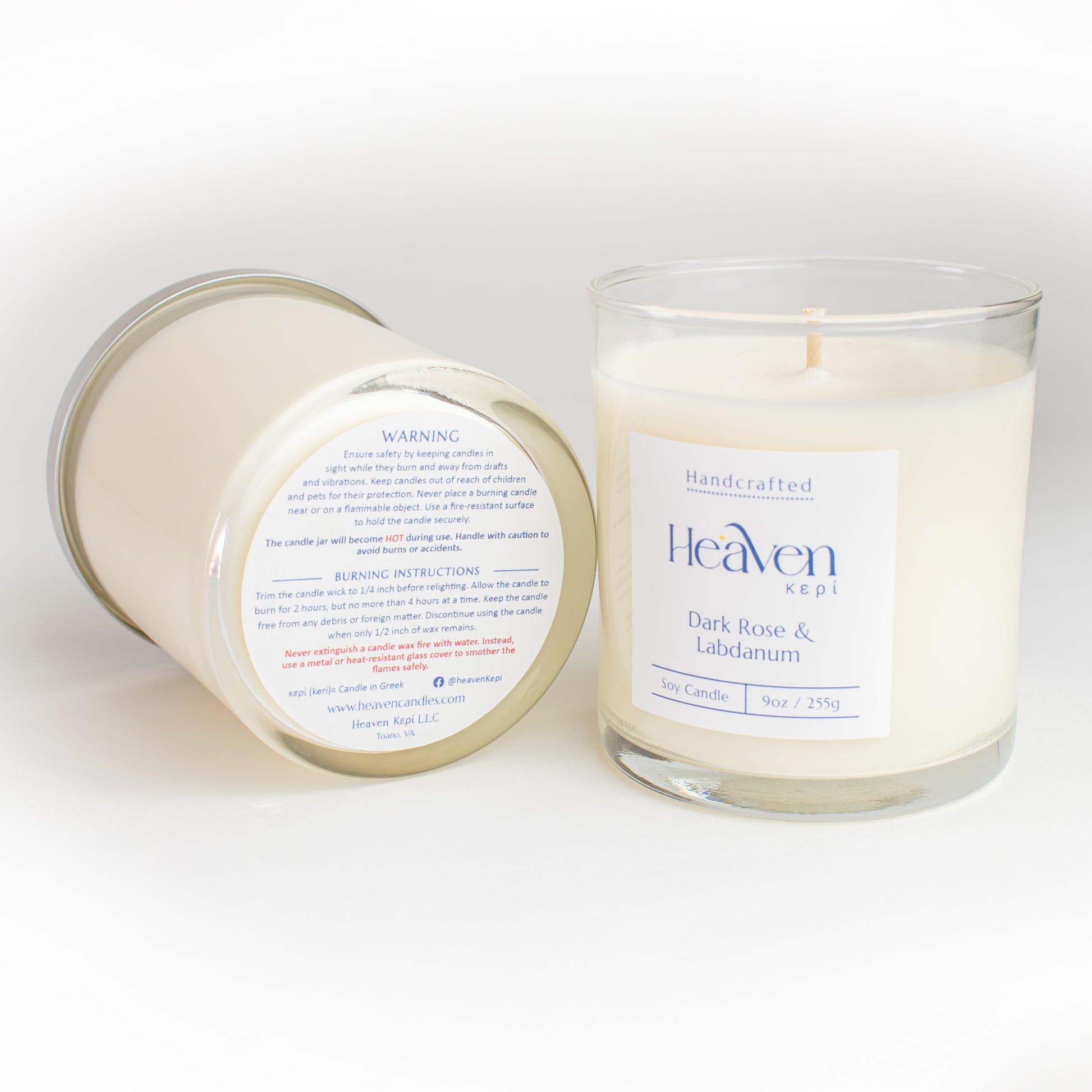 Romantic and atmospheric home fragrance candle for evening ambiance.