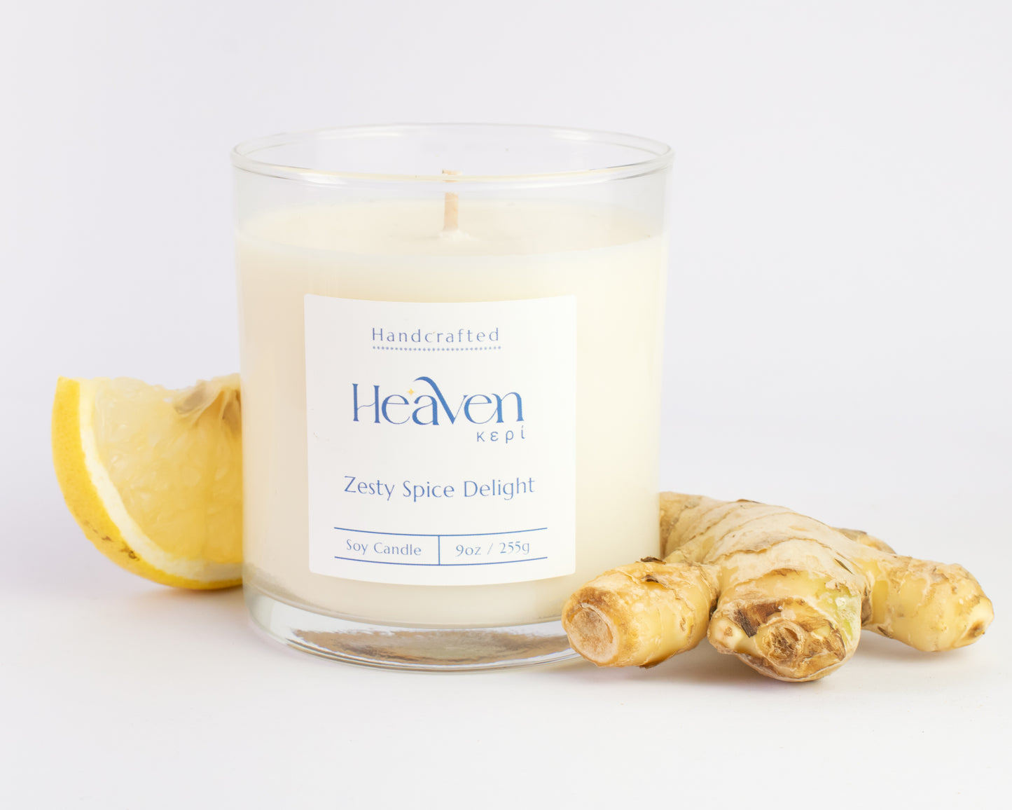Zesty Spice Delight artisan soy candle by Heaven Kepi